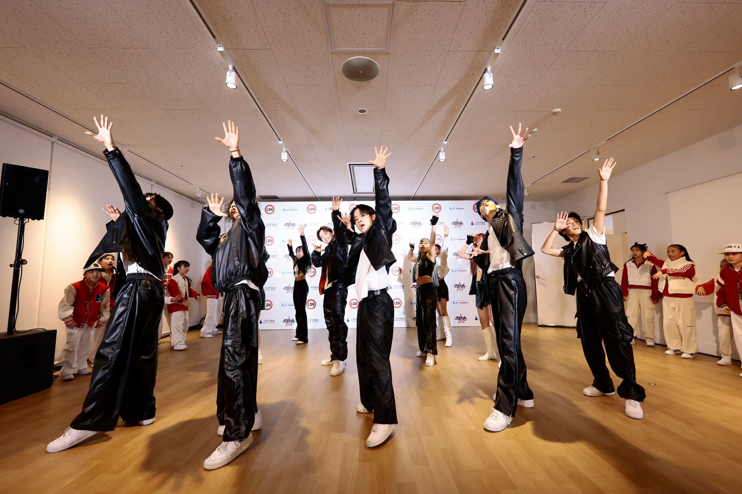 「EXPG STUDIO FUNABASHI」開校記者会見の様子。
