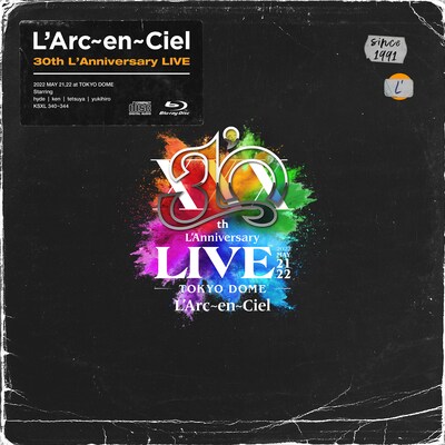 L'Arc-en-Ciel「30th L'Anniversary LIVE」完全生産限定盤ジャケット