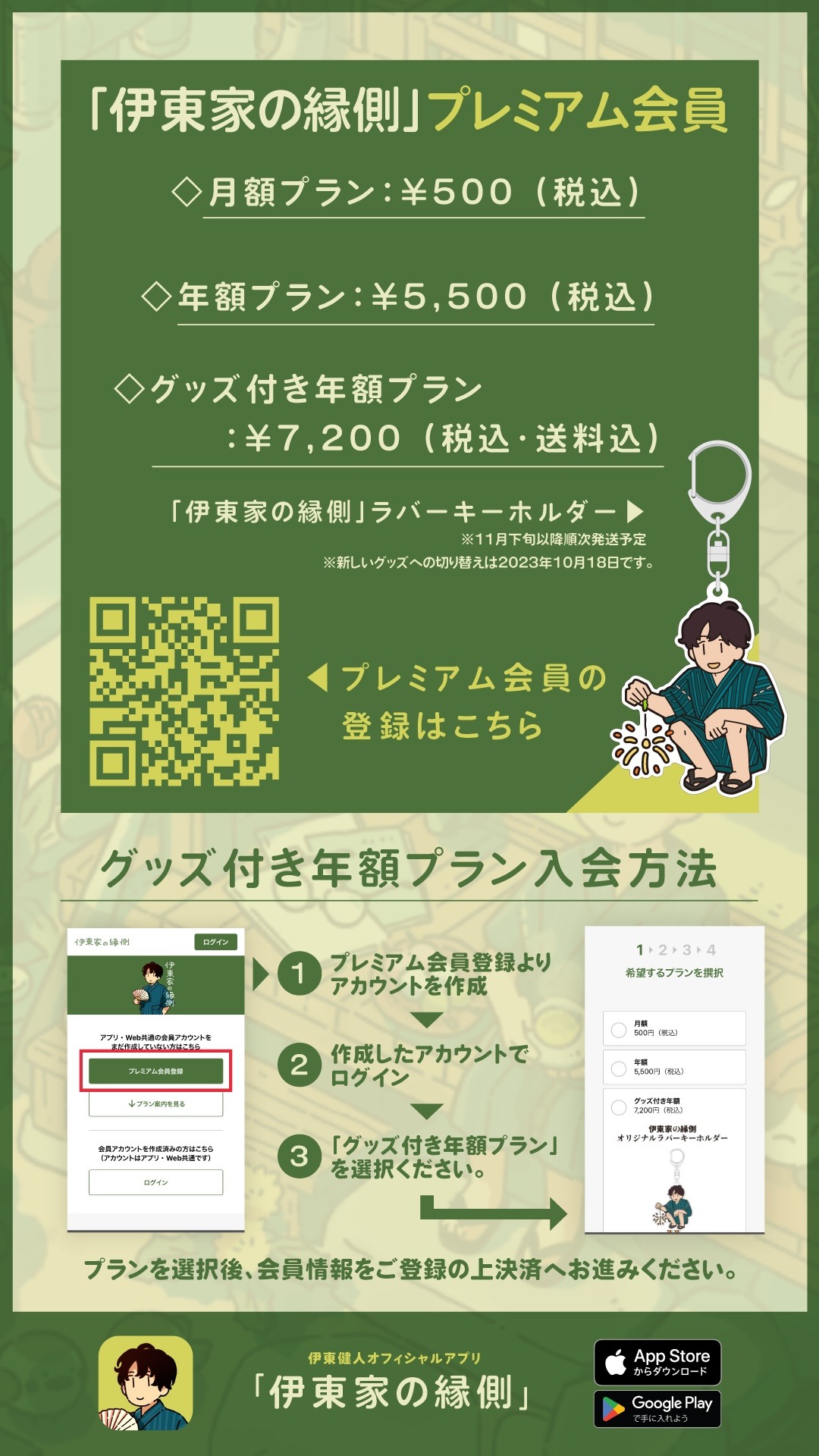 伊東家の縁側の告知用画像。