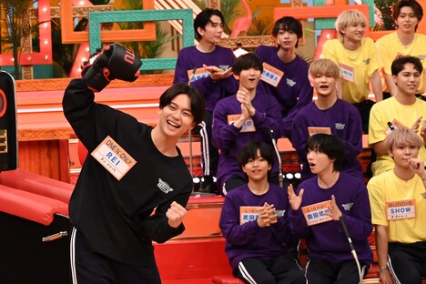 パンチ後に笑顔を見せるREI(ONE N' ONLY)。