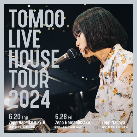 「TOMOO LIVE HOUSE TOUR 2024」告知ビジュアル
