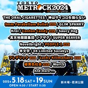「METROPOLITAN ROCK FESTIVAL 2024」東京公演の出演アーティスト第2弾告知ビジュアル。