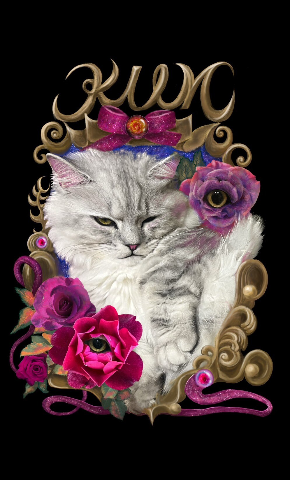 大森靖子が描き下ろし、グッズにも使用されたキルムちゃんのイラスト。