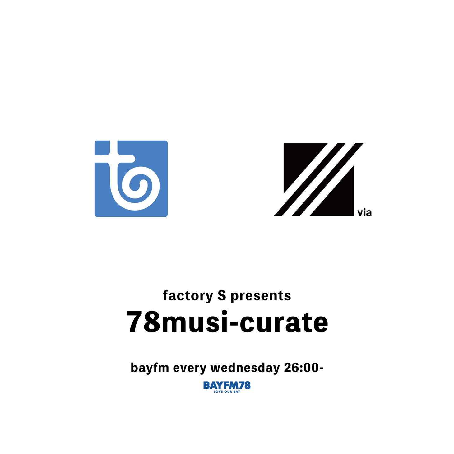 「factoyS Presents 『78 musi-curate』」ビジュアル
