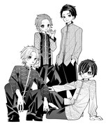 くろだまめたが描き下ろした4人。