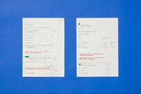 日向坂46「WE R!」で展示される影ナレーション原稿。