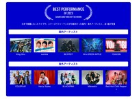 「BEST PERFORMANCE OF 2023」ノミネートアーティスト