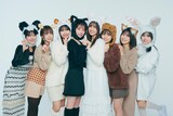 左から河田陽菜、渡辺莉奈、藤嶌果歩、東村芽依、小坂菜緒、正源司陽子、丹生明里、上村ひなの。（撮影：Yasutomo Sampei）(c) KOBUNSHA