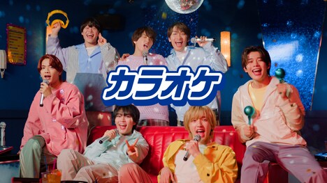 なにわ男子「ハイチュウ」新CM「日本から世界へ（12粒）」編より。