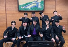 上段左からせいや、松尾駿、菊田竜大、岡部大。下段左から渡辺翔太、佐久間大介、長田庄平、粗品、秋山寛貴。(c)フジテレビ