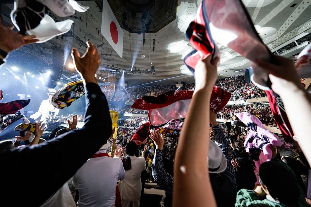 「～Welcome to Rock'n'Roll～ EIKICHI YAZAWA 150times in Budokan」より。（Photo by HIRO KIMURA）
