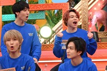 （上段左から）驚く古川毅と志村玲於（SUPER★DRAGON）。