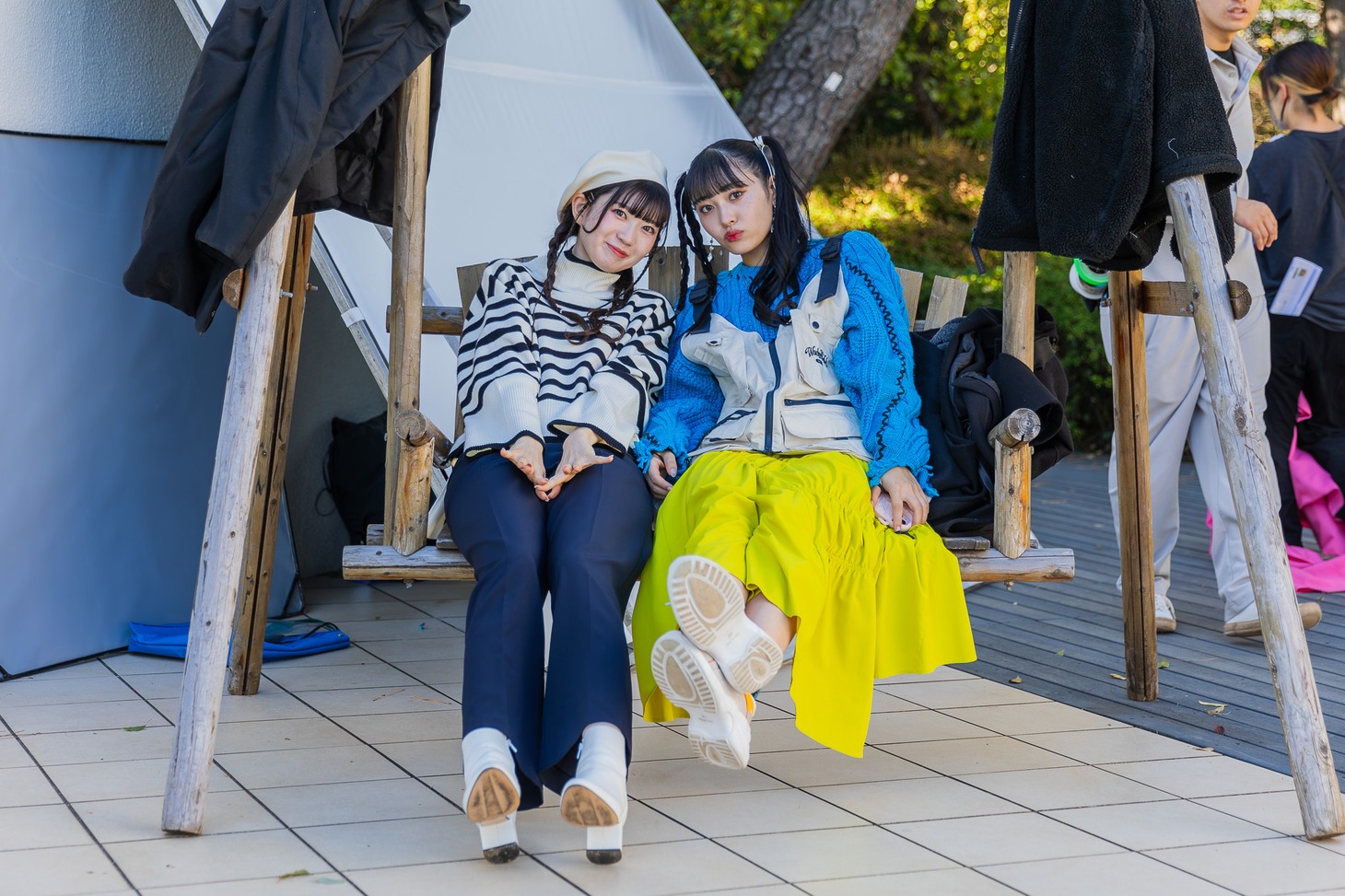 いぎなり東北産「沼れ！マイラバー」ミュージックビデオのメイキング写真。