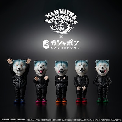 MAN WITH A MISSION×ガシャポンのスイングフィギュア。