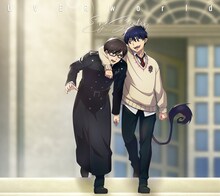 UVERworld「Eye's Sentry」期間限定盤ジャケット (c)加藤和恵／集英社・「青の祓魔師」製作委員会