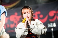 「東京のダンスIV」開催を懇願する日向ハル。（撮影：音楽ナタリー編集部）
