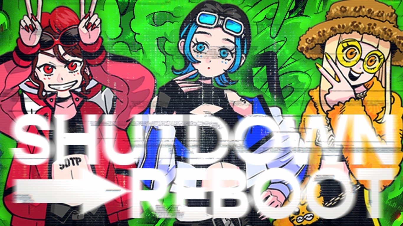 SANDAL TELEPHONE「SHUTDOWN→REBOOT」ミュージックビデオのサムネイル。