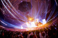 RHYMESTERの日本武道館公演の様子。