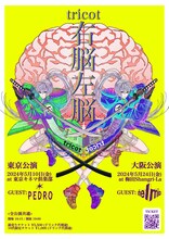 tricot「右脳左脳」告知フライヤー