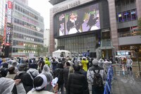 高嶺のなでしこ「美しく生きろ / 恋を知った世界」リリース記念イベントの様子。（撮影：林晋介）