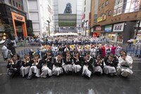 高嶺のなでしこ「美しく生きろ / 恋を知った世界」リリース記念イベントの様子。（撮影：林晋介）