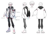 まふまふ×代々木アニメーション学院「嘘ラック」MVのキャラクタービジュアル。