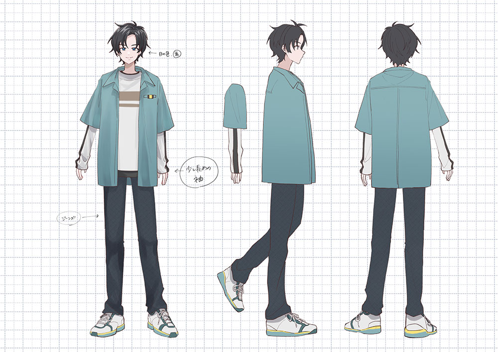まふまふ×代々木アニメーション学院「嘘ラック」MVのキャラクタービジュアル。