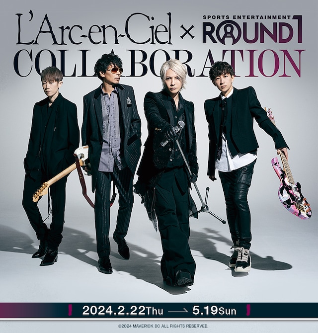 L'Arc-en-Ciel × ROUND1コラボキャンペーンビジュアル