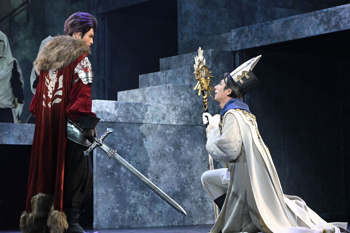 シュテル・リオニス（武藤潤 / 原因は自分にある。）とサーダリー・クルステア（浦野秀太 / OWV）。