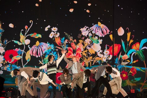 「INI 2ND ARENA LIVE TOUR [READY TO POP!] IN KYOCERA DOME OSAKA」大阪・京セラドーム大阪公演の様子。(c)LAPONE Entertainment