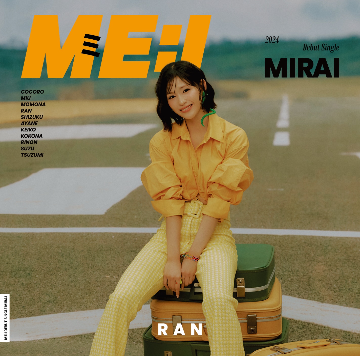 ME:I「MIRAI」FC限定盤RANジャケット(c)LAPONE GIRLS