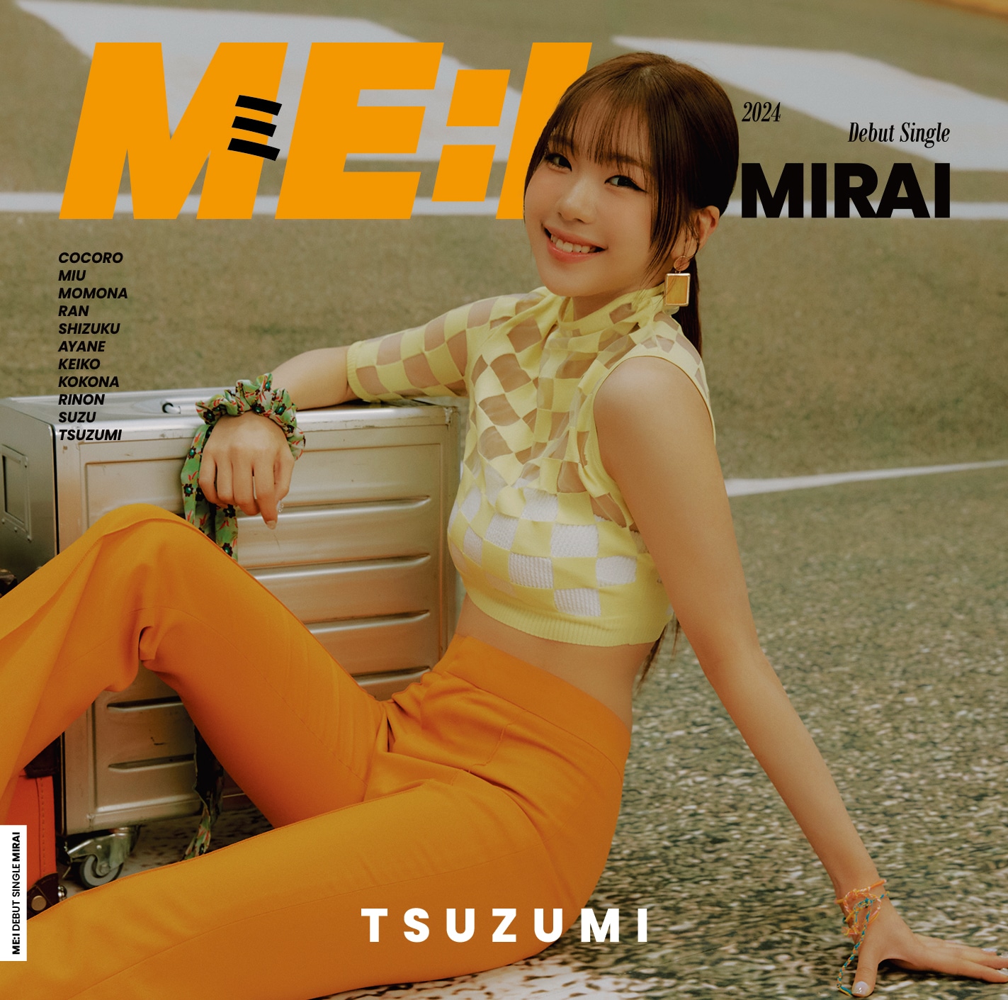 ME:I「MIRAI」FC限定盤TSUZUMIジャケット(c)LAPONE GIRLS