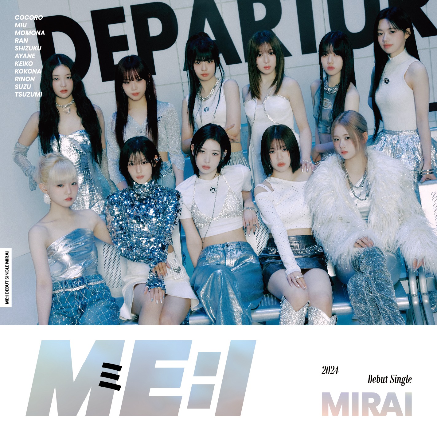 ME:I「MIRAI」初回限定盤Aジャケット (c)LAPONE GIRLS