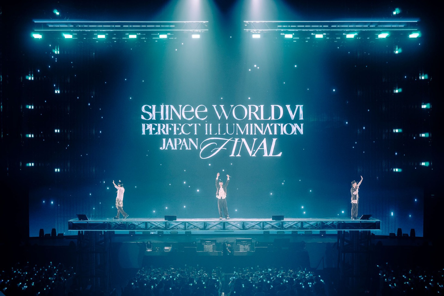 「SHINee WORLD VI [PERFECT ILLUMINATION] JAPAN FINAL LIVE in TOKYO DOME」の様子。（撮影：田中聖太郎）