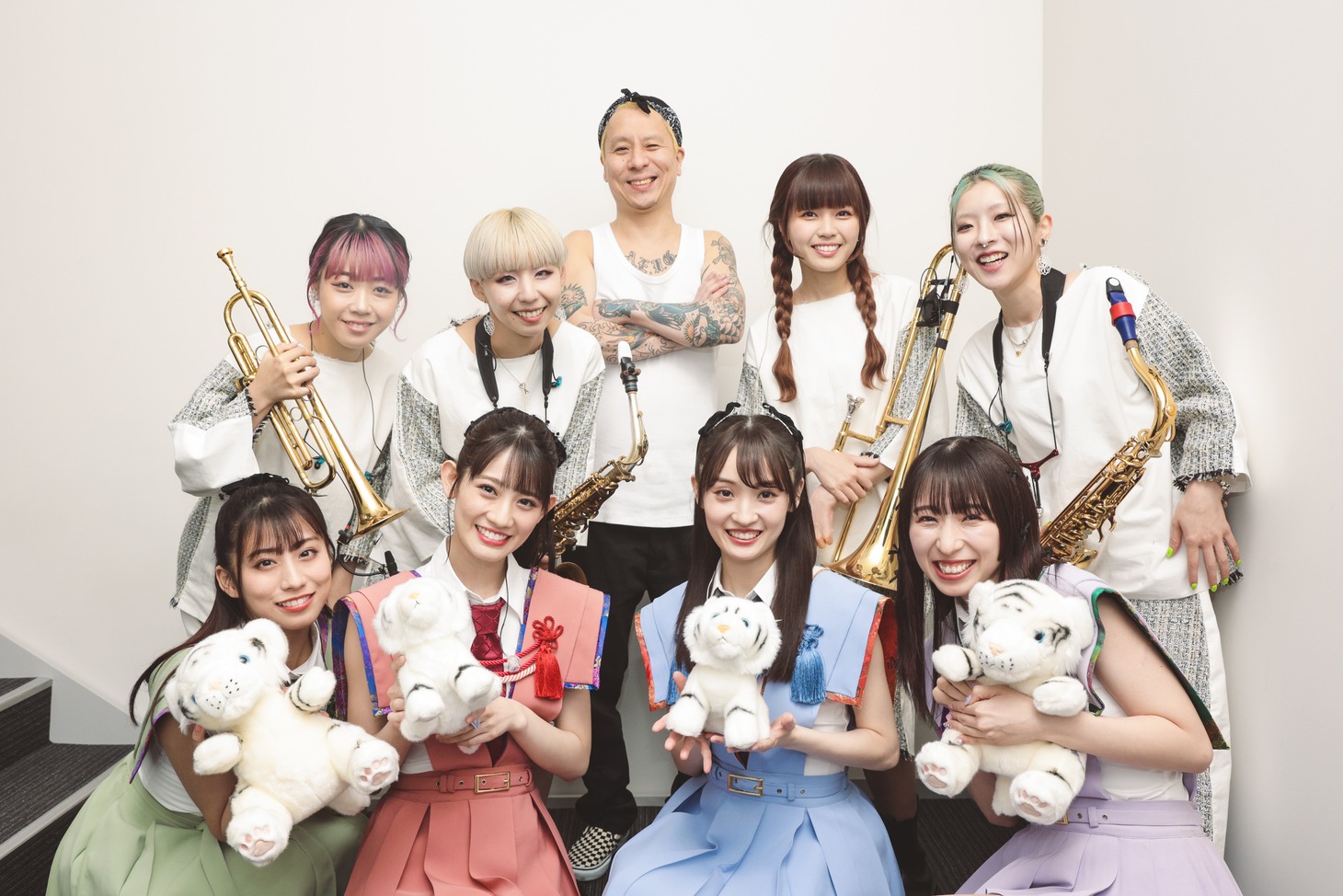 TEAM SHACHI、ブラス民のMOS、masasucks。（撮影：ヨシモリユウナ）