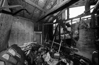 大井新地の火災跡の様子。（撮影：梅原渉）