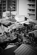 大井新地の火災跡の様子。(撮影:梅原渉)