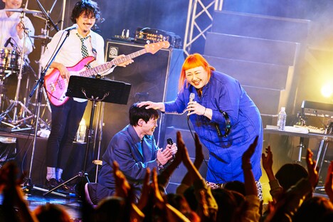 堂島孝平と真城めぐみ（Photo by KEIKO TANABE）