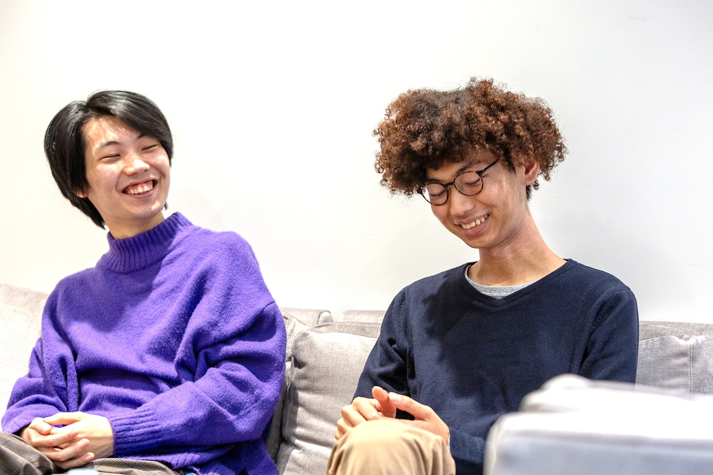 Chappo。左から福原音（G, etc.）、細野悠太（B, etc.）。