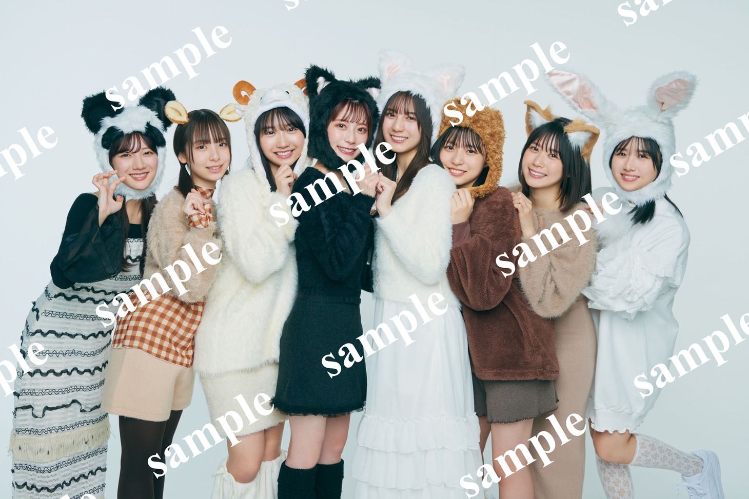 「H46 MODE vol.1」特典クリアファイル「ひなた動物園」版（表）