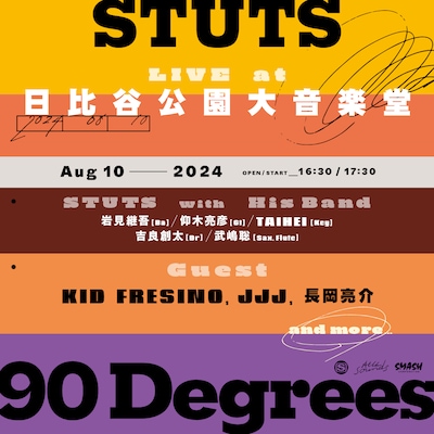 STUTS「"90 Degrees" LIVE at 日比谷公園大音楽堂」ビジュアル