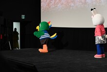 退場するMay J.を追いかけるも、引き止められなかったとりっぴい。