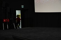 会場をあとにするしまじろう。