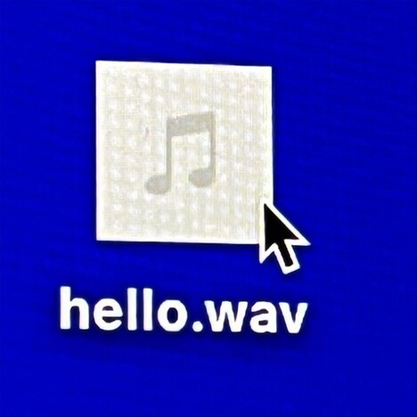 Mega Shinnosuke「hello.wav」配信ジャケット