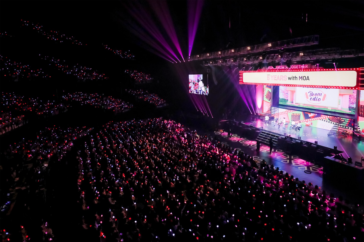 「2024 TXT FANLIVE PRESENT X TOGETHER JAPAN EDITION」の様子。 (P)&(C) BIGHIT MUSIC