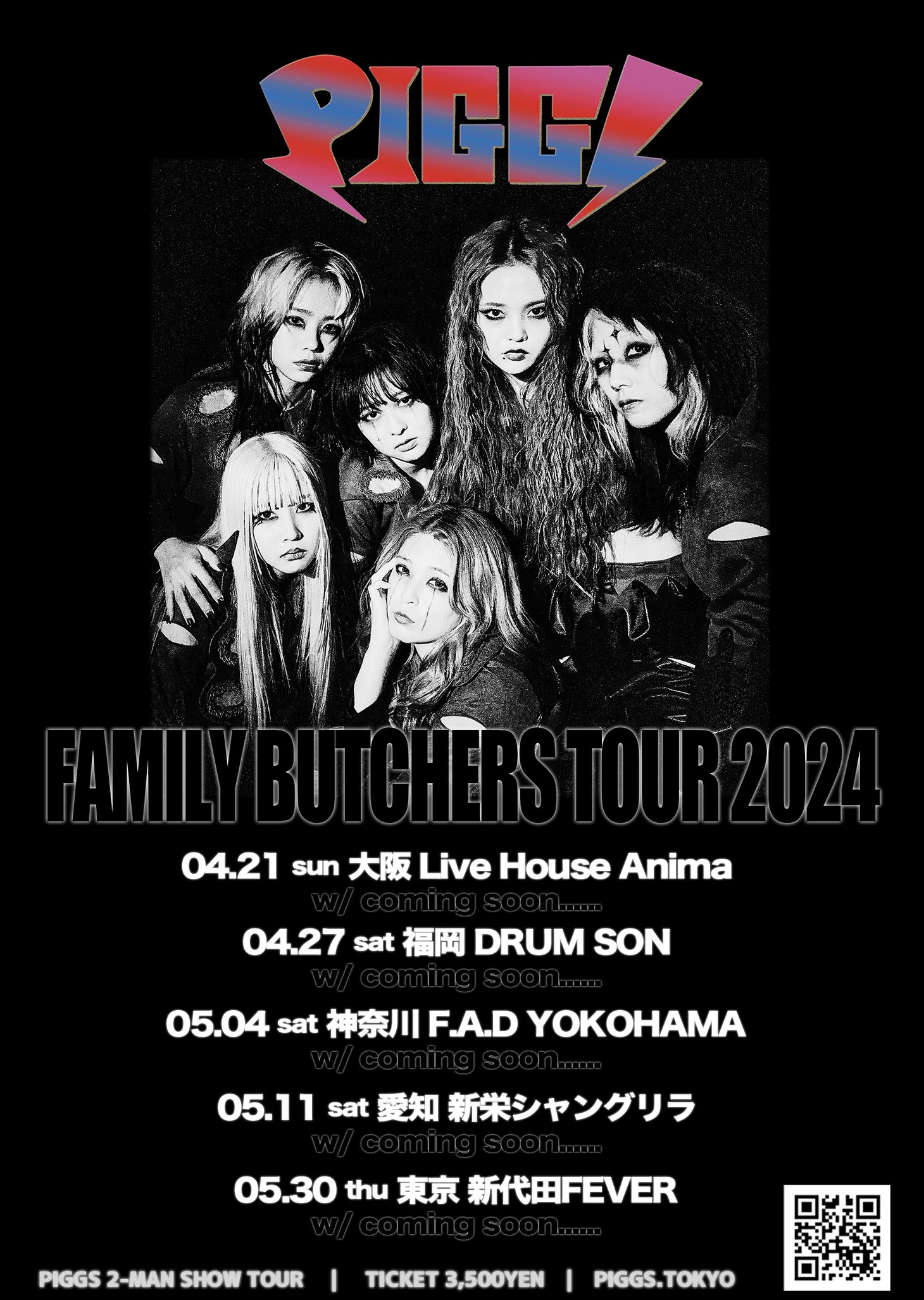 「FAMILY BUTCHERS TOUR 2024」フライヤー