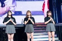 #ババババンビ新メンバー。左から神南りな、千星真穂、一ノ瀬こひな。