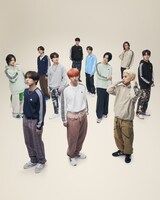INIのadidas Sportswearキャンペーンビジュアル。