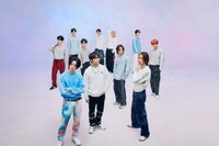 INIのadidas Sportswearキャンペーンビジュアル。