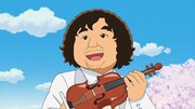 「ドラえもん」より葉加瀬太郎をイメージしたキャラクター・ひかせ太郎。(c)藤子プロ・小学館・テレビ朝日・シンエイ・ADK 2024
